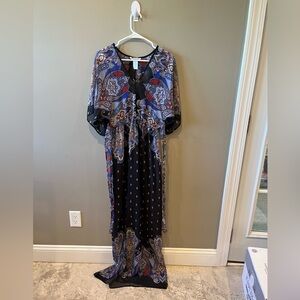 Chic Paisley Maxi Dress Sz. M